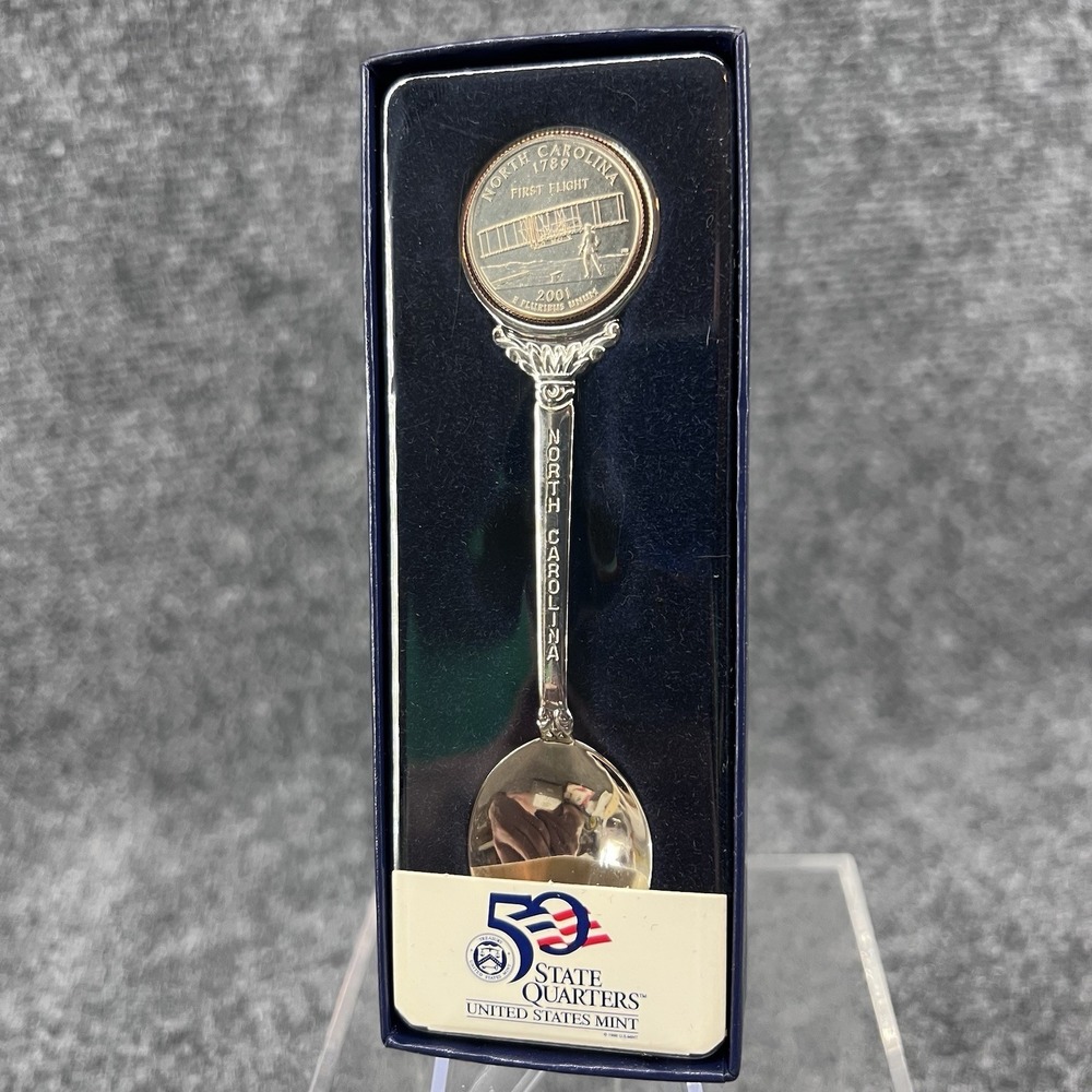 2001 North Carolina US Mint 50 State Quarters Collectible Spoon w/Box